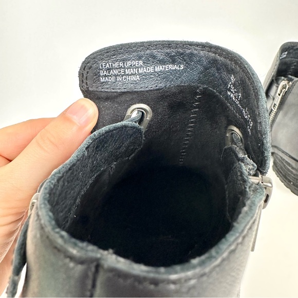 Born Kristina Black Leather Ankle Booties Size 6M - Picture 10 of 16